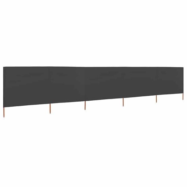 Vidaxl Windschutz 600x160 cm, Anthrazit - 5-teilig - 34% Rabatt