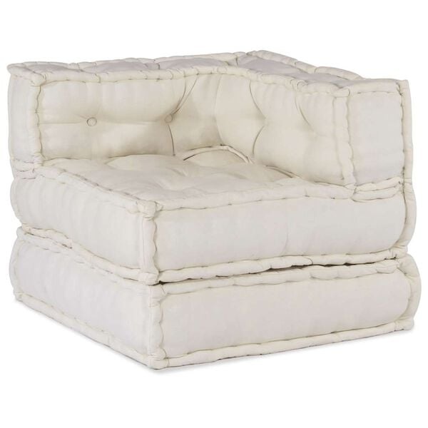 Vidaxl Modulärer Sitzhocker 70x70x54 cm Creme - 32% Rabatt