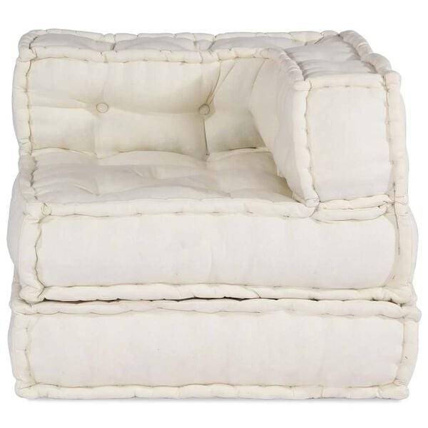 Vidaxl Modulärer Sitzhocker 70x70x54 cm Creme - 32% Rabatt