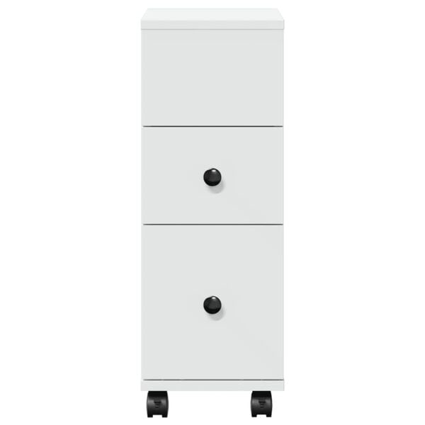 Vidaxl Schmaler Badschrank auf Rollen, Weiß, 23x33x65 cm - 33% Rabatt