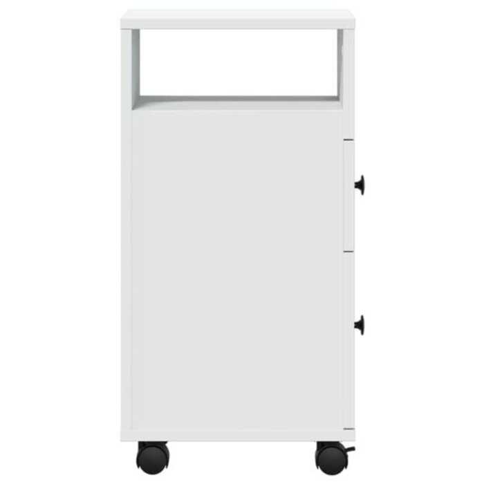 Vidaxl Schmaler Badschrank auf Rollen, Weiß, 23x33x65 cm - 33% Rabatt