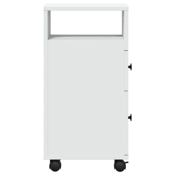 Vidaxl Schmaler Badschrank auf Rollen, Weiß, 23x33x65 cm - 33% Rabatt