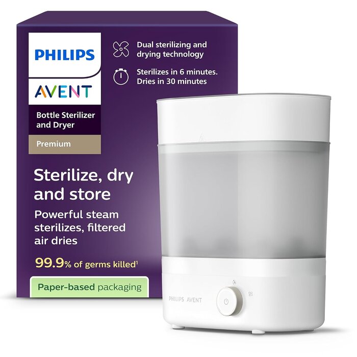 Philips Avent Elektrischer Flaschensterilisator & Trockner - 34% Rabatt - Weiß