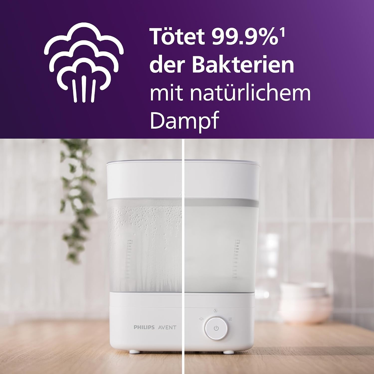 Philips Avent Elektrischer Flaschensterilisator & Trockner - 34% Rabatt - Weiß