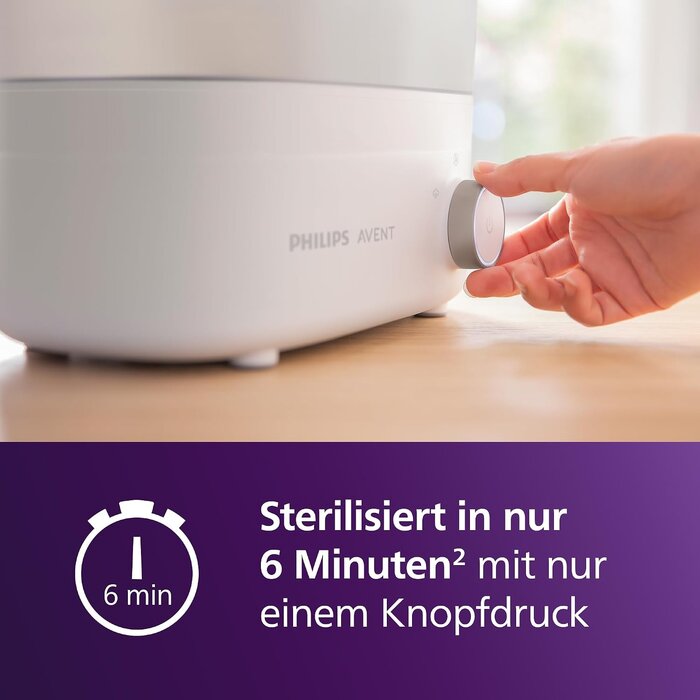 Philips Avent Elektrischer Flaschensterilisator & Trockner - 34% Rabatt - Weiß