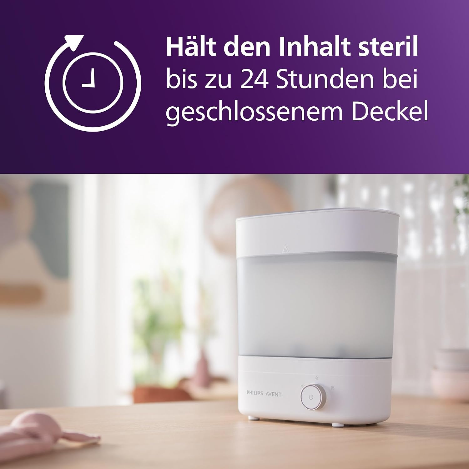 Philips Avent Elektrischer Flaschensterilisator & Trockner - 34% Rabatt - Weiß