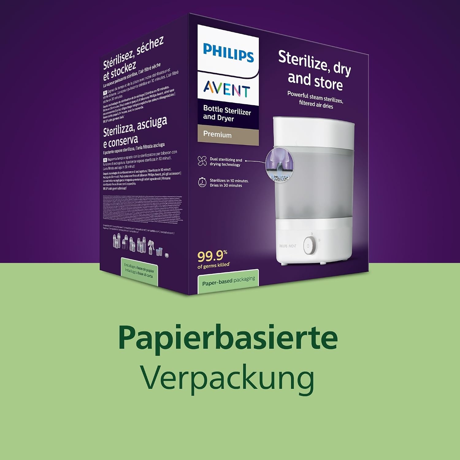 Philips Avent Elektrischer Flaschensterilisator & Trockner - 34% Rabatt - Weiß