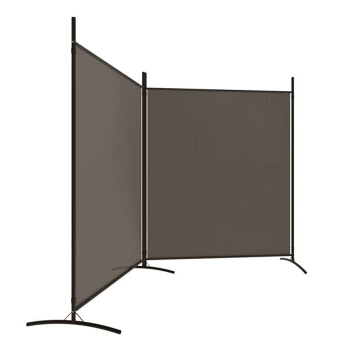 Vidaxl Raumteiler 2 Paneele 346x180 cm Anthrazit - 32% Rabatt