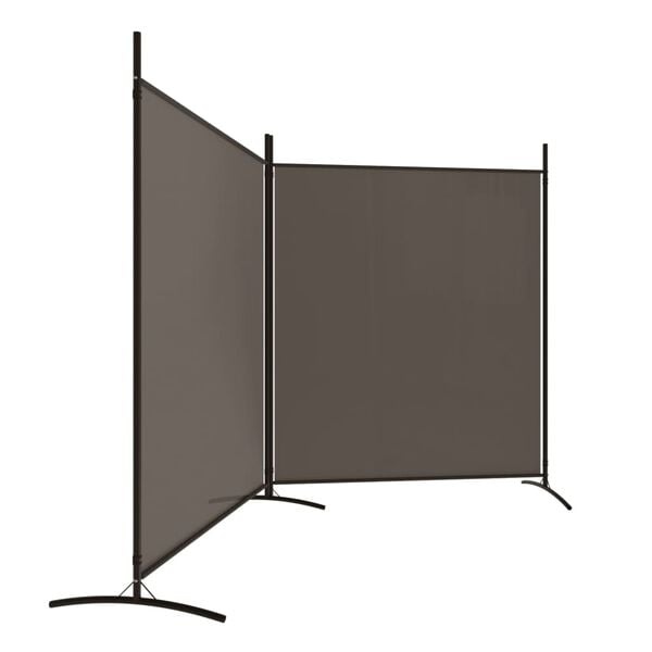 Vidaxl Raumteiler 2 Paneele 346x180 cm Anthrazit - 32% Rabatt