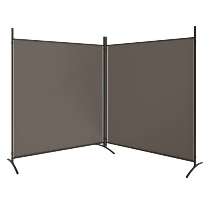 Vidaxl Raumteiler 2 Paneele 346x180 cm Anthrazit - 32% Rabatt