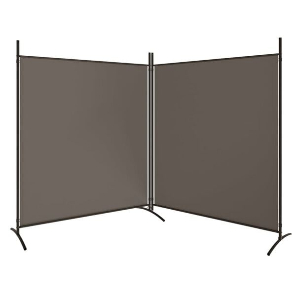 Vidaxl Raumteiler 2 Paneele 346x180 cm Anthrazit - 32% Rabatt