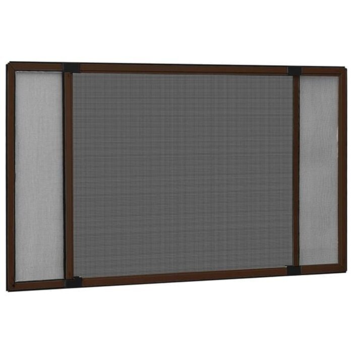 Vidaxl Insektenschutzgitter ausziehbar 100-193x75 cm Braun - 34% Rabatt