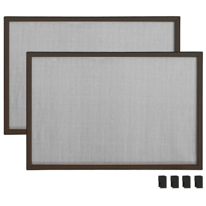 Vidaxl Insektenschutzgitter ausziehbar 100-193x75 cm Braun - 34% Rabatt