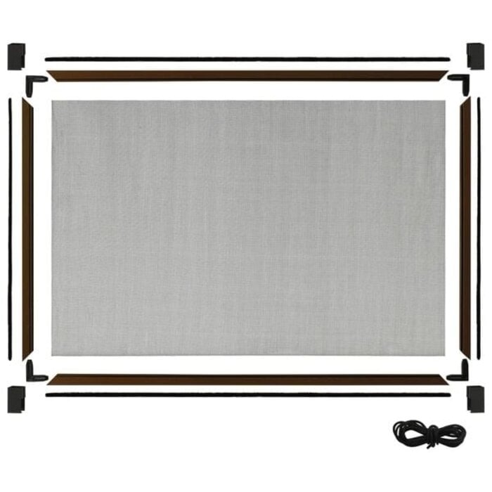 Vidaxl Insektenschutzgitter ausziehbar 100-193x75 cm Braun - 34% Rabatt