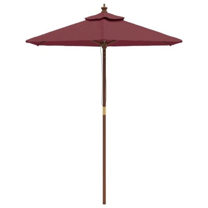 Vidaxl Sonnenschirm mit Holzstock Bordeauxrot 196x231 cm - 34% Rabatt
