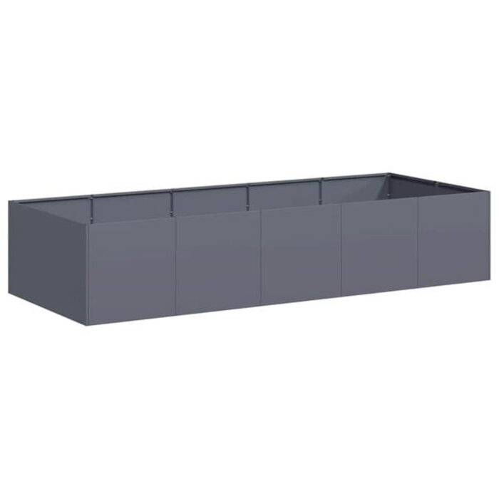 Vidaxl Pflanzkasten 200x80x40 cm Stahl Anthrazit - 35% Rabatt