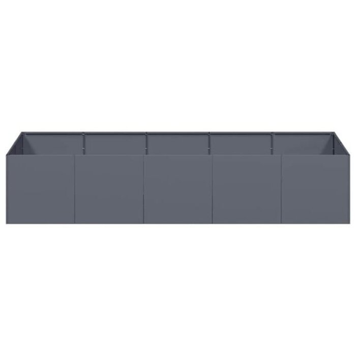 Vidaxl Pflanzkasten 200x80x40 cm Stahl Anthrazit - 35% Rabatt
