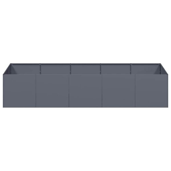 Vidaxl Pflanzkasten 200x80x40 cm Stahl Anthrazit - 35% Rabatt