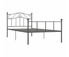 Vidaxl Metallbettgestell 100x200 cm Grau - 50% Rabatt
