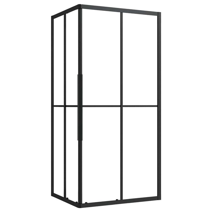 Vidaxl Duschkabine 90x70x180 cm ESG-Glas Schwarz - 42% Rabatt