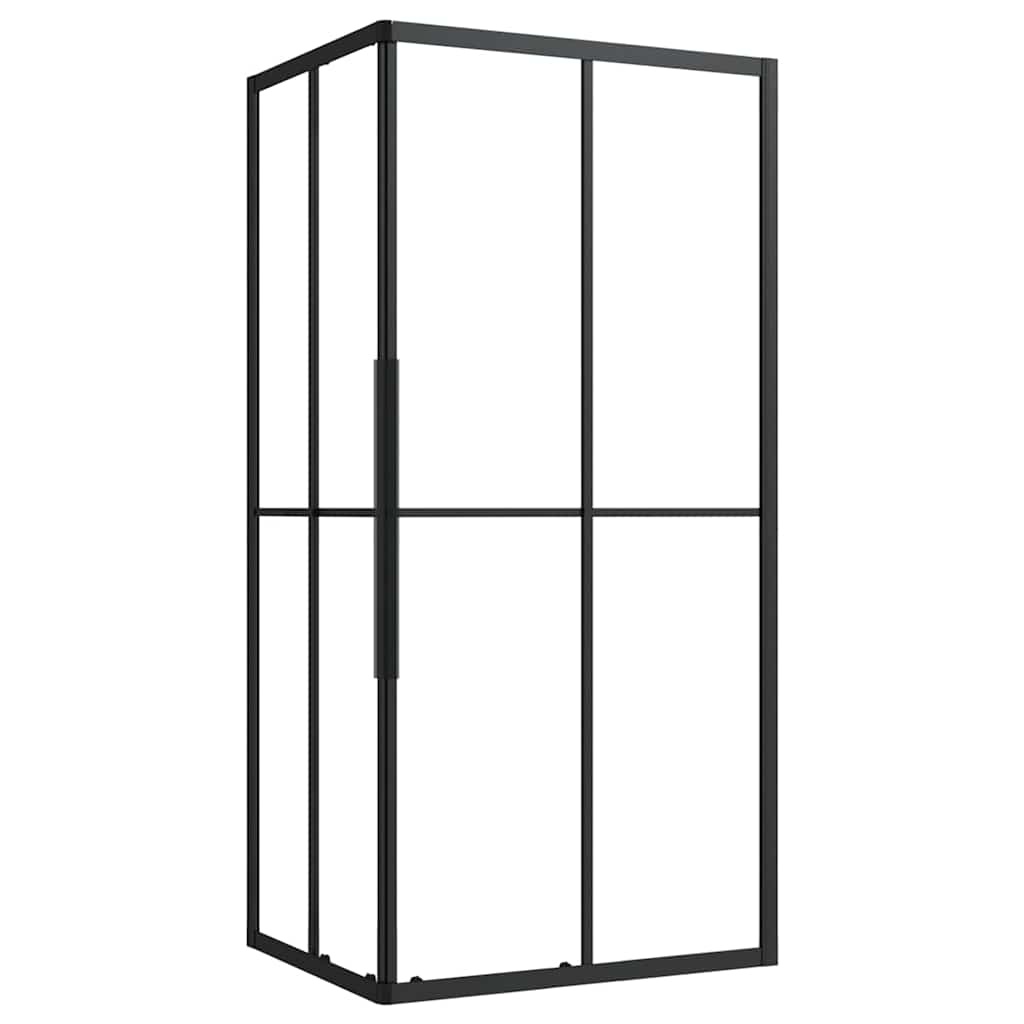 Vidaxl Duschkabine 90x70x180 cm ESG-Glas Schwarz - 42% Rabatt