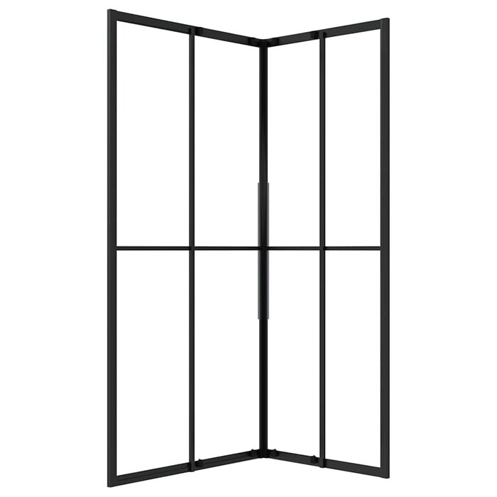 Vidaxl Duschkabine 90x70x180 cm ESG-Glas Schwarz - 42% Rabatt