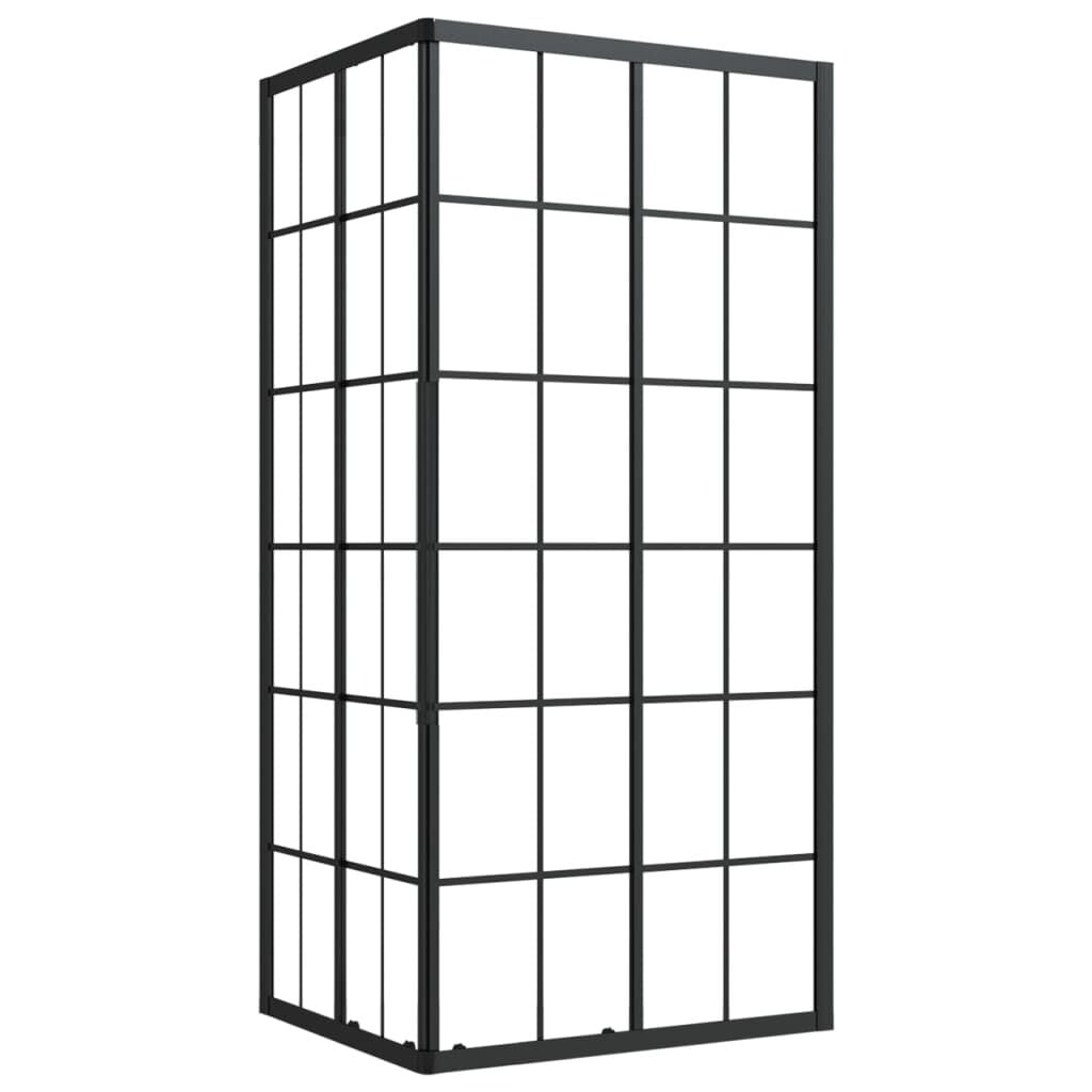 Vidaxl Duschkabine 90x70x180 cm Sicherheitsglas Schwarzer Rahmen - 38% Rabatt