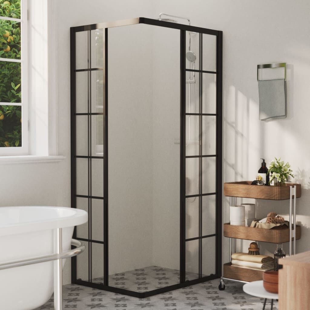 Vidaxl Duschkabine 90x70x180 cm Sicherheitsglas Schwarzer Rahmen - 38% Rabatt