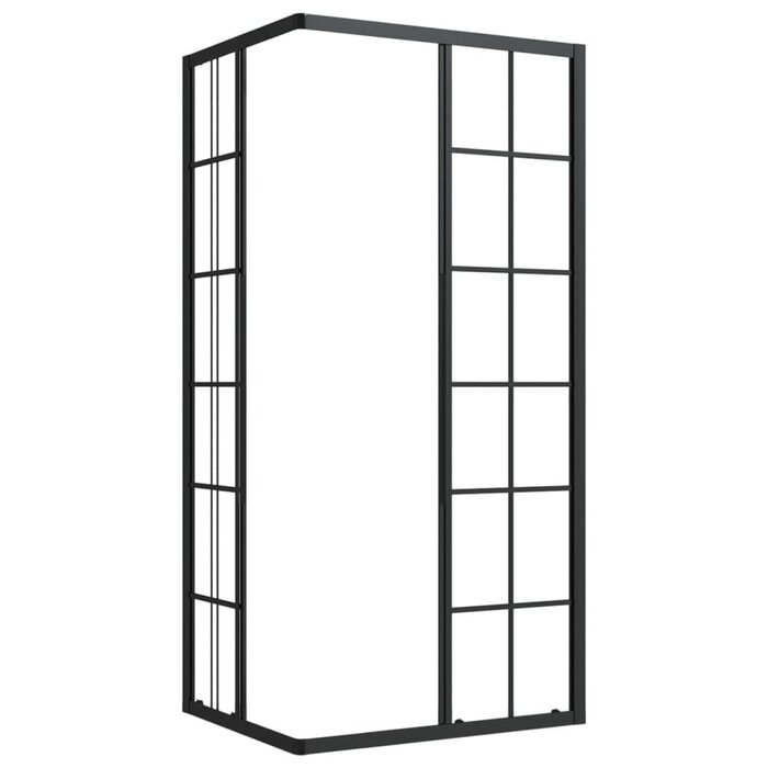 Vidaxl Duschkabine 90x70x180 cm Sicherheitsglas Schwarzer Rahmen - 38% Rabatt