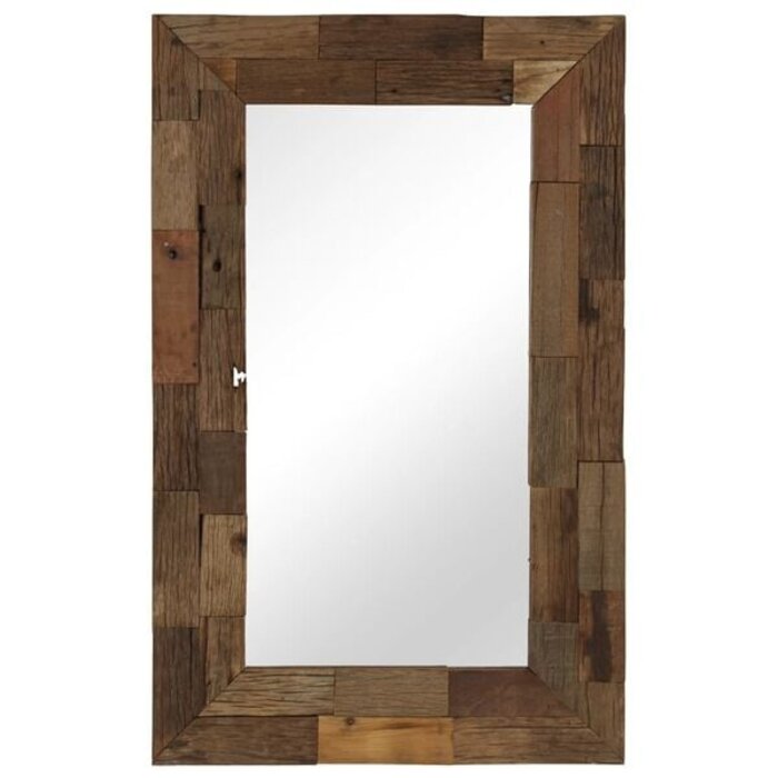 Vidaxl Wandspiegel aus massivem Altholz 50 x 80 cm - 29% Rabatt