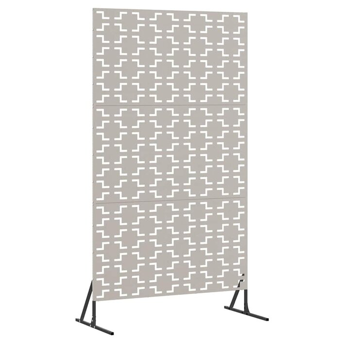 Vidaxl Sichtschutzwand Grau aus Stahl 100x50x180 cm - 44% Rabatt