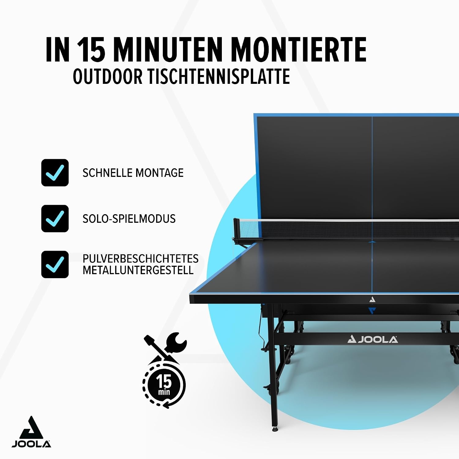Witterungsbeständige Outdoor-Tischtennisplatte - 30% Rabatt