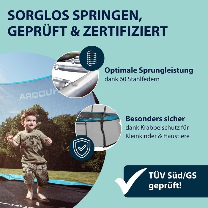 Gartentrampolin 300 cm mit Sicherheitsnetz - 30% Rabatt