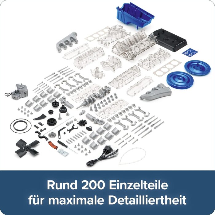 V8 Motormodell Bausatz 1:4 Funktionsmodell - 35% Rabatt
