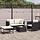 4-teiliges Lounge-Set Poly-Rattan Schwarz - 35% Rabatt
