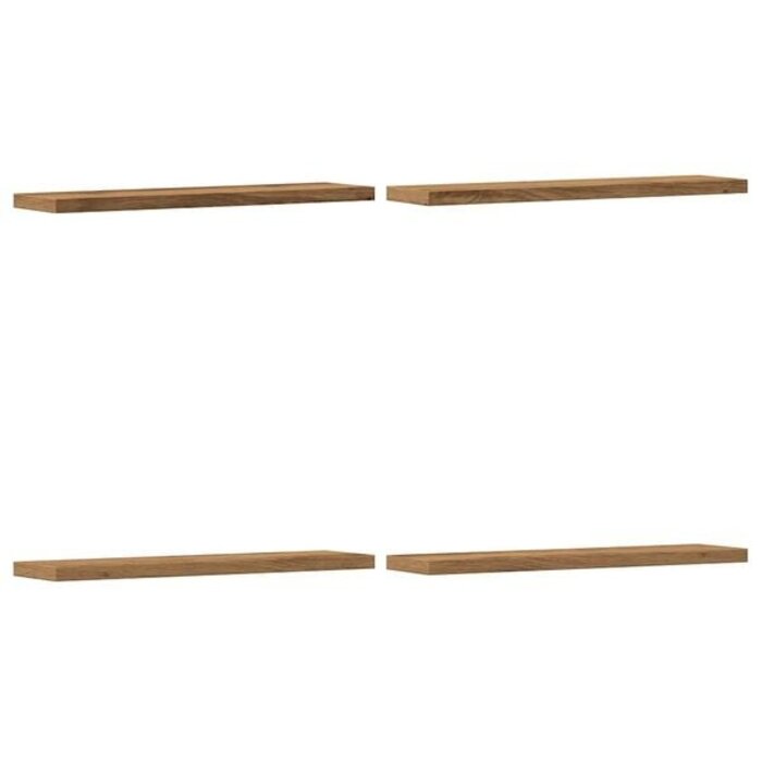 Vidaxl Wandregal 4er Set Artisan-Eiche Optik 40x10 cm - 33% Rabatt