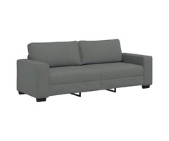 Vidaxl 3-Sitzer Sofa 180 cm Stoff Dunkelgrau - 48% Rabatt