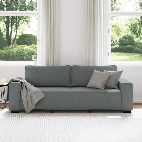 Vidaxl 3-Sitzer Sofa 180 cm Dunkelgrau - 35% Rabatt - Ausgepackt