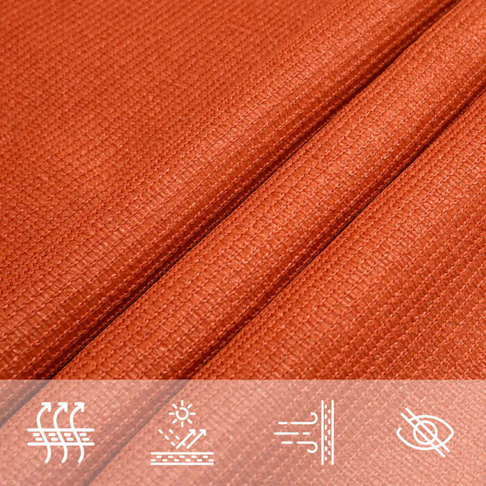 Vidaxl Sonnensegel Dreieckig 3x4x4 m HDPE Orange - 31% Rabatt