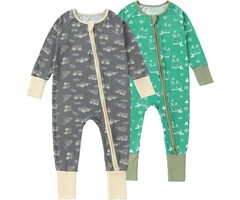 2er-Set Baby Schlafanzug Weihnachts-Design, Bambusfaser, 41% Rabatt