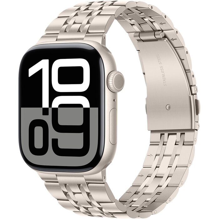 Edelstahl Uhrenarmband für Apple Watch - Schwarz-Gold - 30% Rabatt