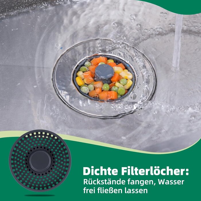 3-in-1 Spülbeckenstöpsel 75-82mm | Edelstahl | 25% Rabatt