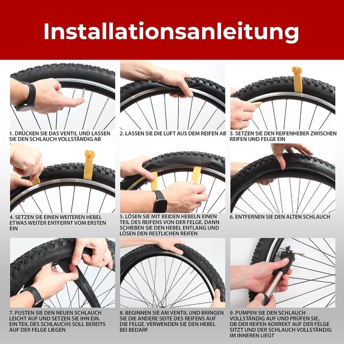 2er Set Fahrrad-Innenreifen 700x32-38c, 48mm Presta-Ventil - 31% Rabatt