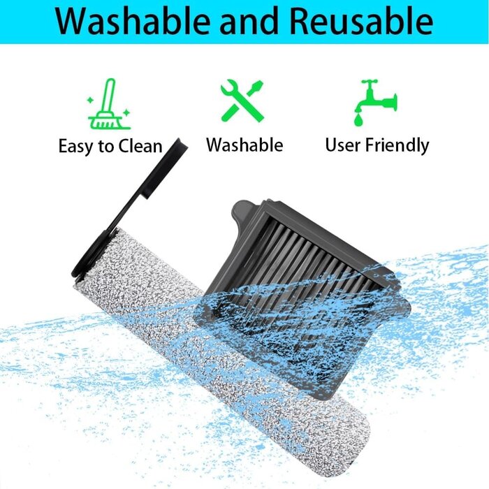 Ersatzteil-Set für Nass-Trockensauger - 2 Rollen & 2 Filter - 26% Rabatt