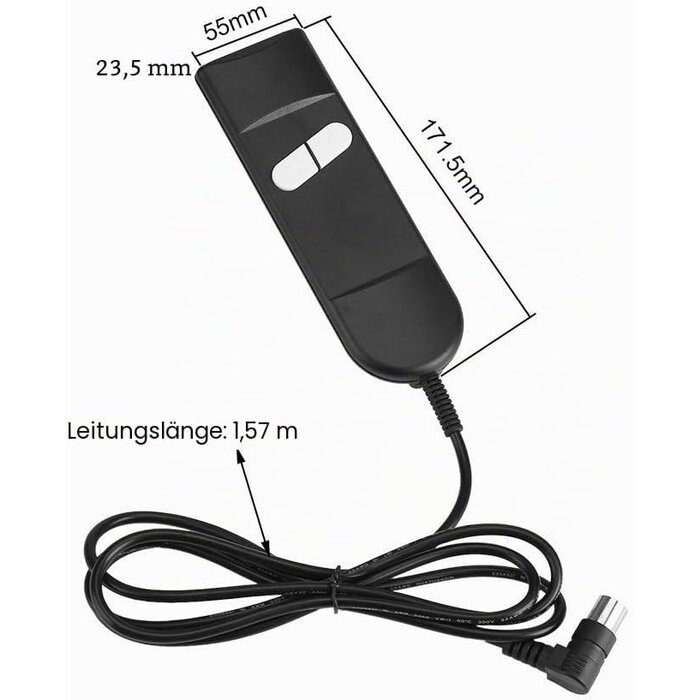 Handbedienung für Relaxsessel - 2x 5-Pin - Schwarz - 25% Rabatt