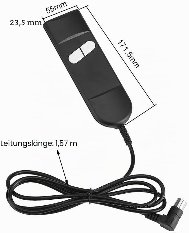 Handbedienung für Relaxsessel - 2x 5-Pin - Schwarz - 25% Rabatt