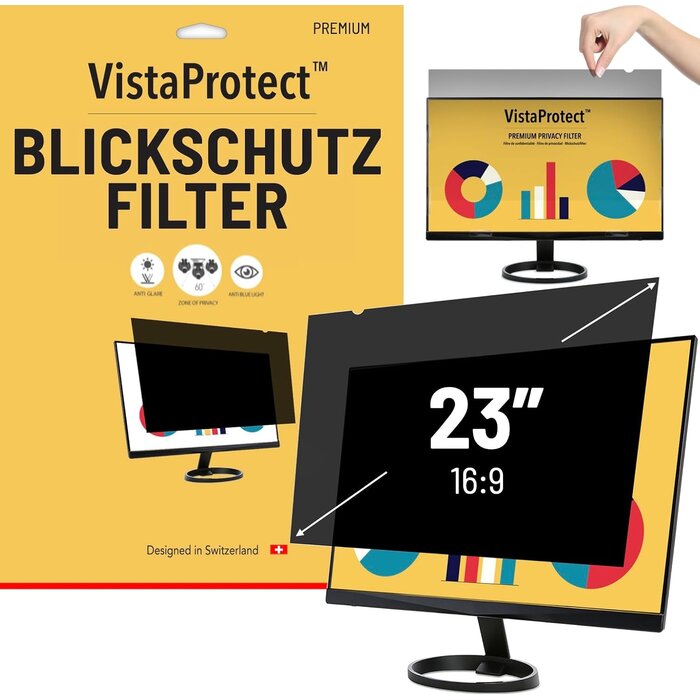 Sichtschutzfolie für 23 Zoll Monitor - 33% Rabatt - Blaufilter & Anti-Glare