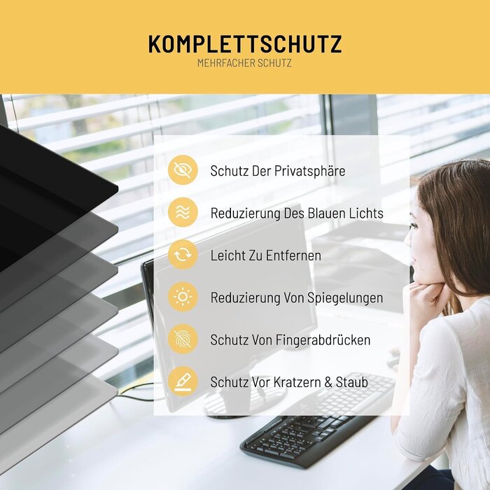 Sichtschutzfolie für 23 Zoll Monitor - 33% Rabatt - Blaufilter & Anti-Glare