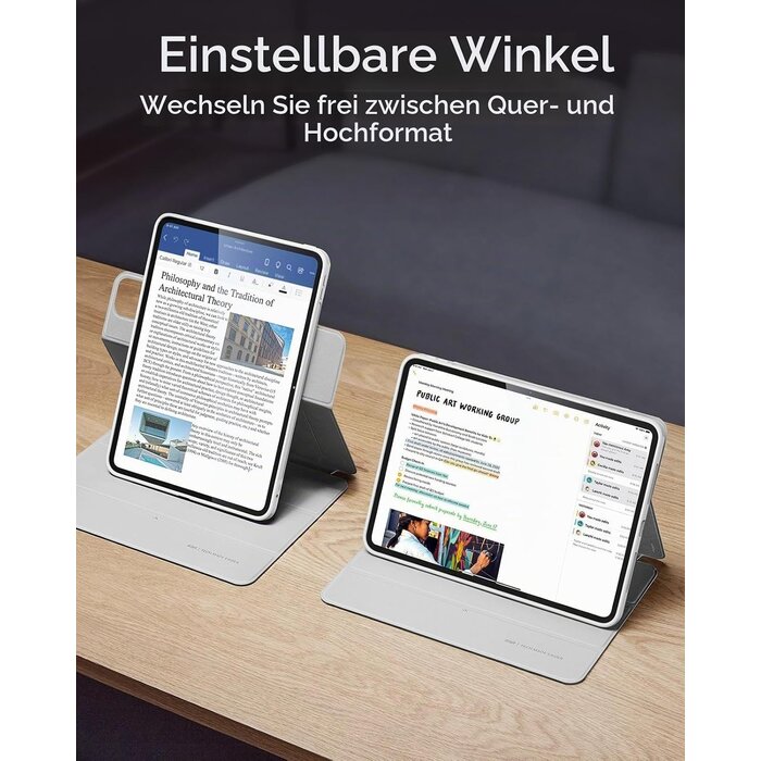 Magnetische Schutzhülle für iPad Pro 13 (2024), Weiß - 28% Rabatt