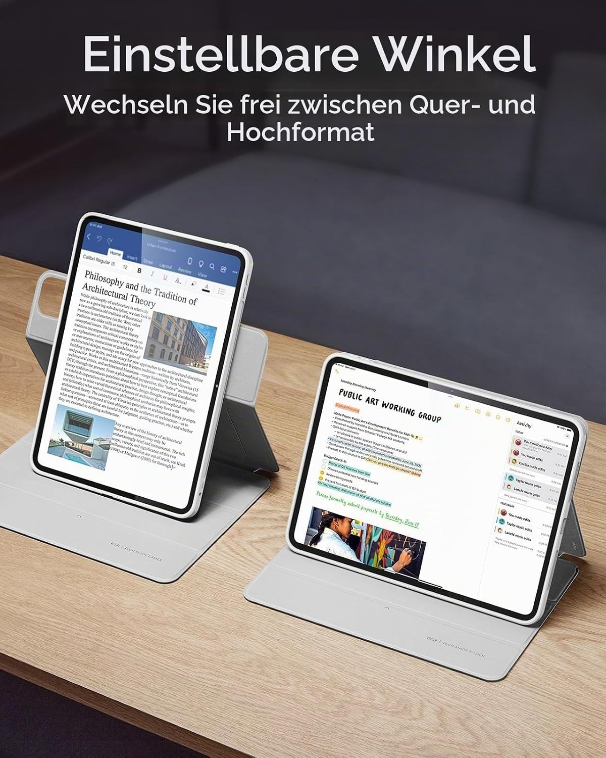 Magnetische Schutzhülle für iPad Pro 13 (2024), Weiß - 28% Rabatt